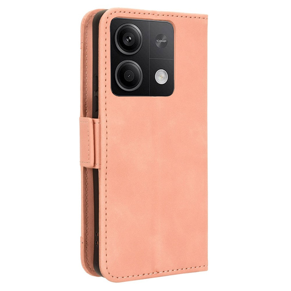 Откидной чехол для Xiaomi Redmi Note 13 5G, Card Slot, розовый