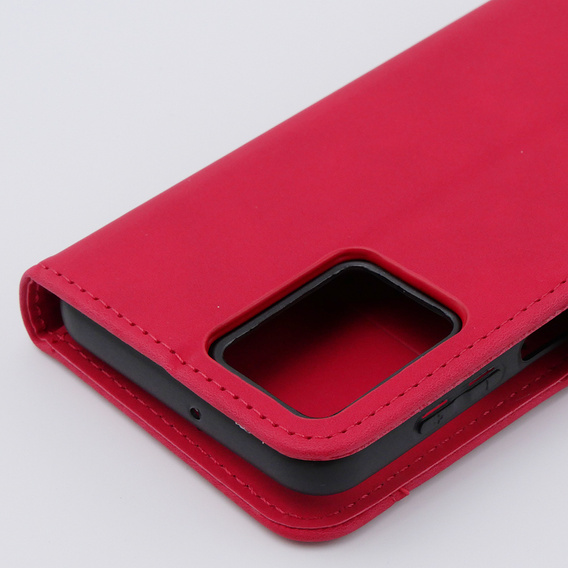 Откидной чехол для Motorola Moto G54 5G, Card Slot, красный