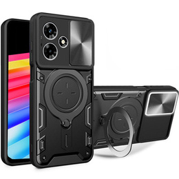 Броньований чохол для Infinix Hot 30 4G, CamShield Slide, чорний