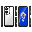 Чoхол до Asus Zenfone 9 5G / 10 5G, Fusion Hybrid, прозорий / чорний