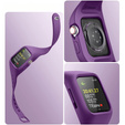 Ремень + чехол Suritch для Apple Watch 4/5/6/7/8/SE 44/45mm, фиолетовый