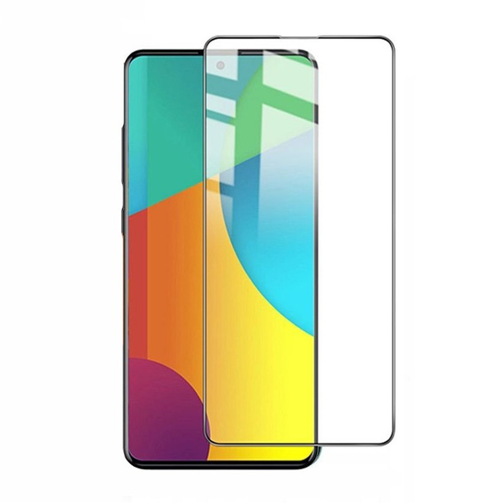 Загартоване скло Mocolo Full Glue для Samsung Galaxy A71, чорна рамка