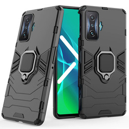 Чехол до Xiaomi POCO F4 GT, Kickstand Ring, чёрный