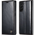 Флип-кейс CASEME для Samsung Galaxy S21, Waxy Textured, чёрный