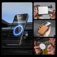 Чохол для Samsung Galaxy S24, Electro MagSafe, чорний + Скло на екран