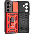 Чохол NOX Camera Slide Samsung Galaxy S24 FE, CamShield Slide, червоний