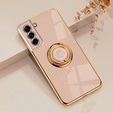 Чехол до Samsung Galaxy S21 FE, Electro Ring, розовый