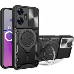Бронированный чехол для Realme C55, CamShield Slide, чёрный