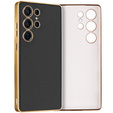 Чехол до Samsung Galaxy S25 Ultra, GKK Leather, чёрный
