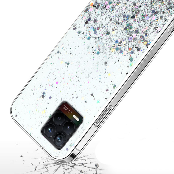Чoхол до Realme 8 / 8 Pro, Glittery, прозорий