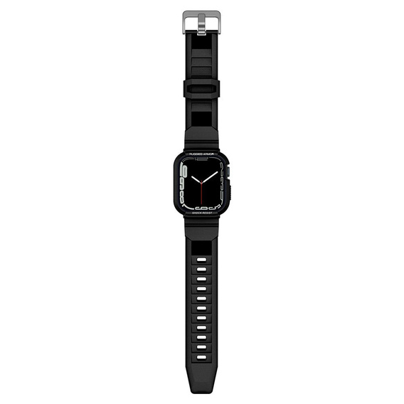 Чoхол ремінець SPIGEN до Apple Watch 4/5/6/7/SE 44/45mm, Rugged Armor Pro, Black