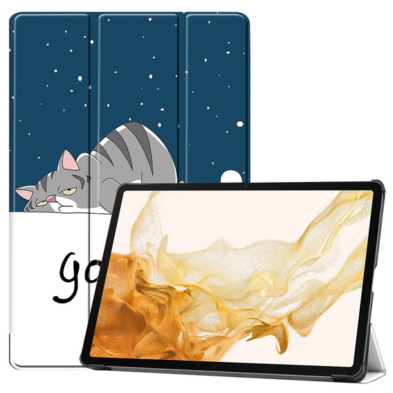 Чехол для Samsung Galaxy Tab S9 Plus, Smartcase, sleeping cat