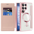 Откидной чехол для Samsung Galaxy S25 Ultra, RFID Wallet MagSafe CamShield, розовый