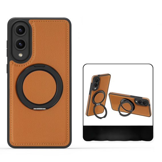 Чохол для Realme 12 Pro 5G / 12 Pro+ 5G, Leather Kickstand Ring, чорний