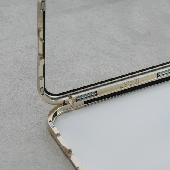 Чохол для iPhone 12 Pro Max, Dual Glass, для Magsafe, золотий