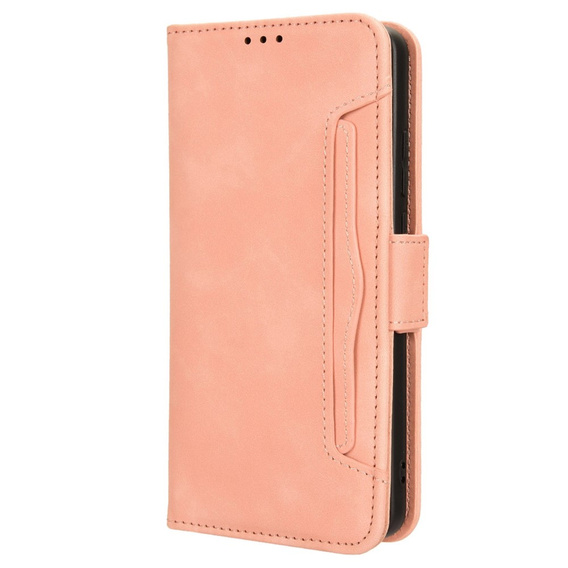 Футляр з клапаном для Samsung Galaxy M34, Card Slot, рожевий