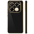 Чохол для Infinix Note 40 Pro, Glamour CamShield, чорний