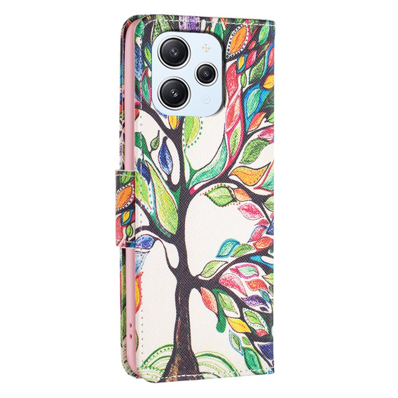 Чохол-книжка для Xiaomi Redmi 12 4G, Wallet, tree of life, білий