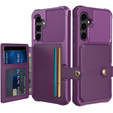 Чехол для Samsung Galaxy S23 FE, Card Holder Kickstand, фиолетовый