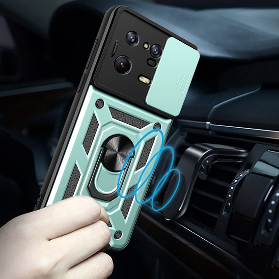 Чехол NOX Camera Slide Xiaomi 13 Pro, CamShield Slide, зеленый