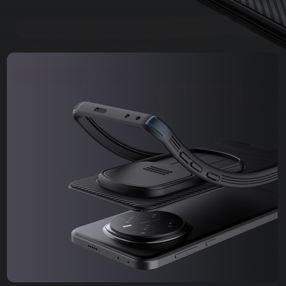 Чохол для Honor Magic 7 Pro, броньований Nillkin, CamShield Pro, чорний