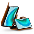 Флип-кейс для Honor Magic 6 Lite 5G, Split Leather, оранжевый