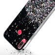Чехол до Huawei Y7 2019, Glittery, чёрный