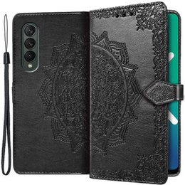 Откидной чехол для Samsung Galaxy Z Fold 4 5G, Mandala, чёрный