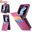 Чехол для Samsung Galaxy Z Flip7 FE / Z Flip6, Card Slot Ring Case, фиолетовый