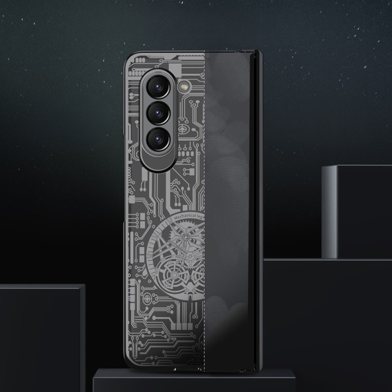 Чохол для Samsung Galaxy Z Fold 5 5G, Mechanical Legend, чорний