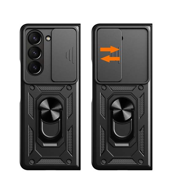 Чехол NOX Camera Slide Samsung Galaxy Z Fold5 5G, CamShield Slide, чёрный