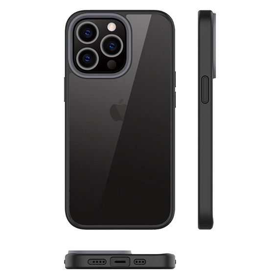 Чoхол до iPhone 13 Pro, ERBORD Hybrid Case, чорний