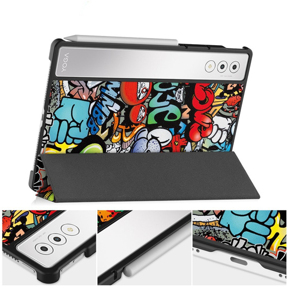 Чехол для Lenovo Yoga Tab Plus, Smartcase, graffiti