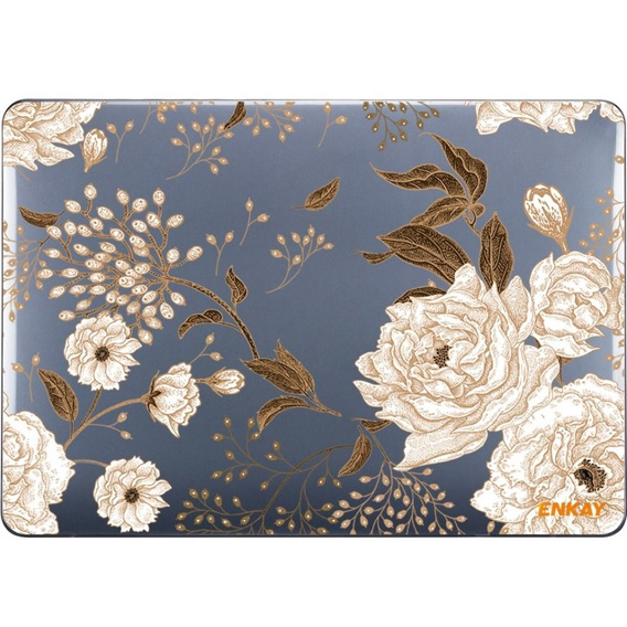 Чохол для ноутбуку ENKAY HardShell до MacBook Air 13 A2337 M1 A2179 A1932, Gold flowers