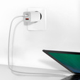 Сетевое зарядное устройство Baseus GaN2 Lite 65 Вт USB-C + USB-A, белый (EU)