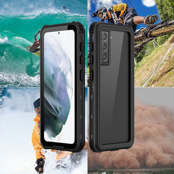 Водонепроникний чохол IP68 для Samsung Galaxy S21, Redpepper, чорний