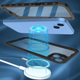 Водонепроницаемый чехол для iPhone 14, Redpepper, для MagSafe, чёрный