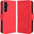 Футляр з клапаном для Samsung Galaxy A55 5G, Card Slot, червоний