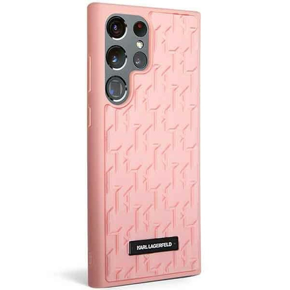 Чехол Karl Lagerfeld до Samsung Galaxy S23 Ultra, Saffiano Mono Metal, розовый