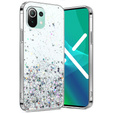 Чехол до Xiaomi Mi 11 Lite / Mi 11 Lite 5G / 11 Lite 5G NE, Glittery, прозрачный