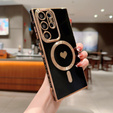 Чехол для Samsung Galaxy S23 Ultra, MagSafe Heart, чёрный