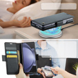 CASE фліп-чохол для Samsung Galaxy Z Fold6 5G, Litchi Wallet, чорний