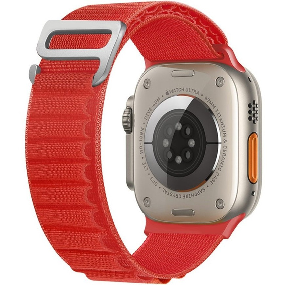 Нейлоновый ремешок до Apple Watch 1/2/3/4/5/6/7/8/SE/ULTRA 42/44/45/49mm, Red