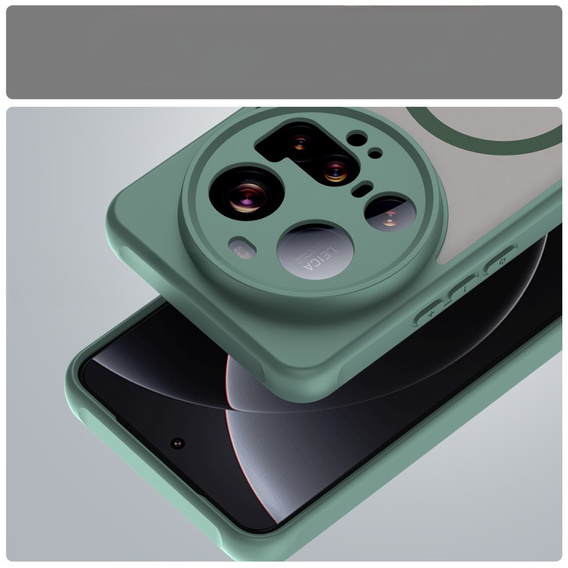 Чохол для Xiaomi 15 Ultra, для MagSafe, ERBORD Matt Case, зелений
