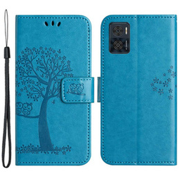 Чохол-книжка для Motorola Moto E22 / E22i, Wallet, tree i sowy, м'яти