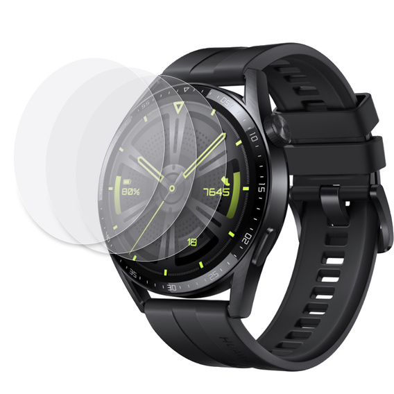 3x Гидрогелевая фольга ERBORD для Huawei Watch GT 3 46mm
