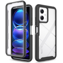 Чoхол Shockproof до Xiaomi Redmi Note 12 5G / POCO X5 5G, із захисним екраном, чорний