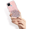Чoхол до Realme C21, Glittery, рожевий