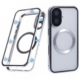 Магнітний чохол Dual Glass MagSafe для iPhone 16, сріблястий