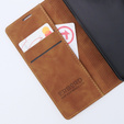 Чехол для Motorola Moto G53, ERBORD Vintage, бумажник с клапаном, коричневый